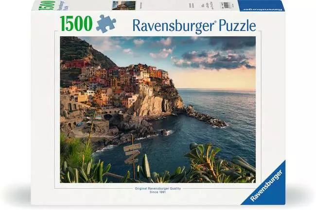 Jigsaw Puzzle View of Cinque Terre, Italy - 1500 Pieces Puzzle