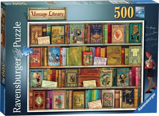 Jigsaw Puzzle Vintage Library, Aimee Stewart - 500 Pieces Puzzle