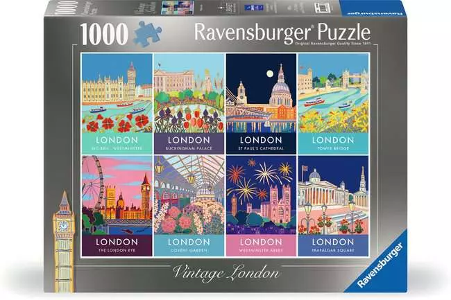 Jigsaw Puzzle Vintage London - 1000 Pieces Puzzle