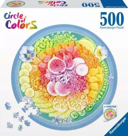 Puzzle 500 Teile - Circle of Colors Poke Bowl 1 Produktbild