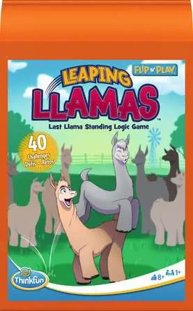 ThinkFun Logic Games Flip & Play - Leapin' Llamas