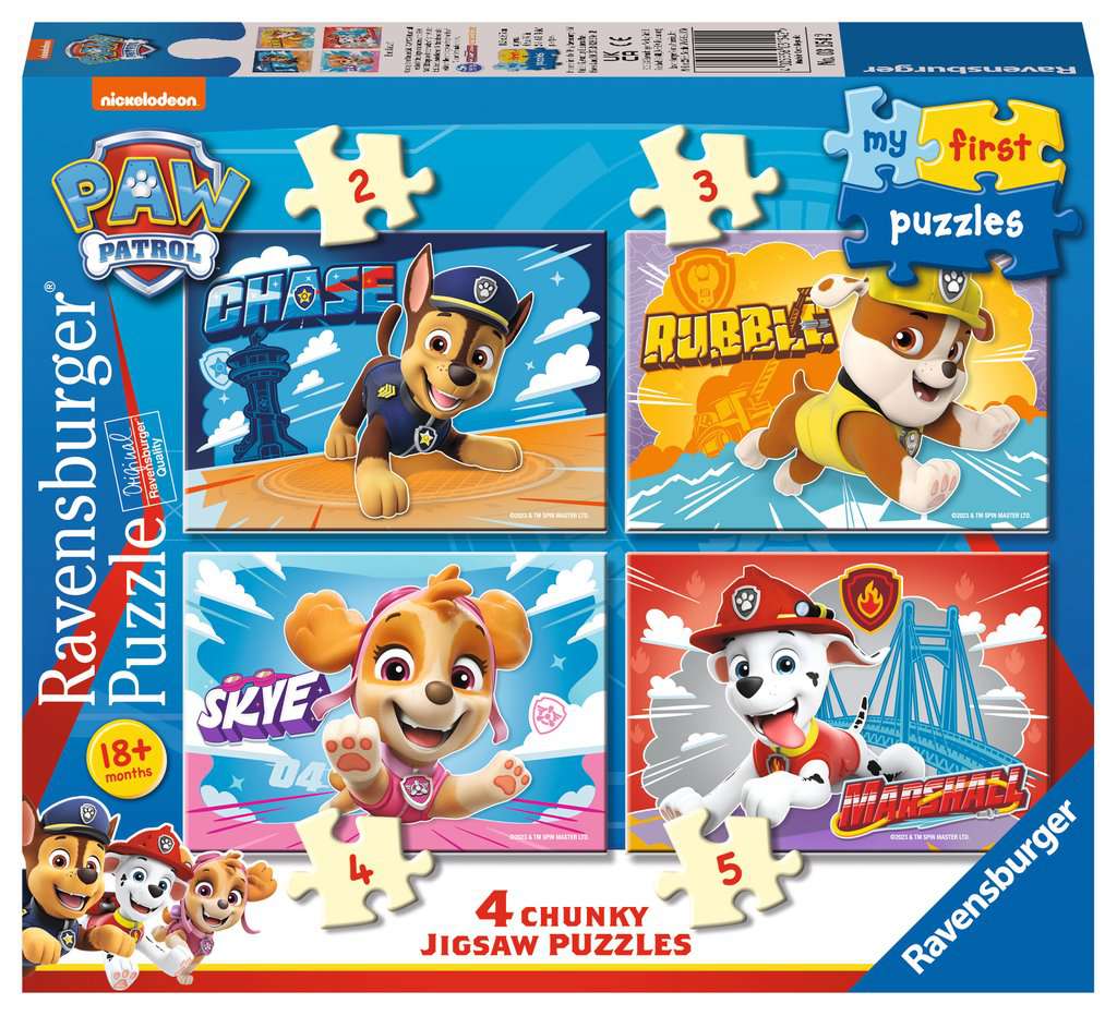 Ravensburger Paw Patrol Toys - My First Jigsaw Puzzles For Toddlers Age 18 Months Up - 2, 3, 4 & 5 Pieces - Image 2