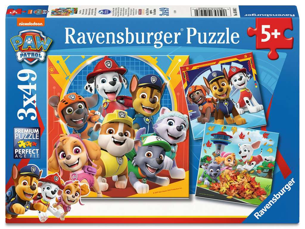 Ravensburger Paw Patrol 3x 49 piece Jigsaw Puzzles
