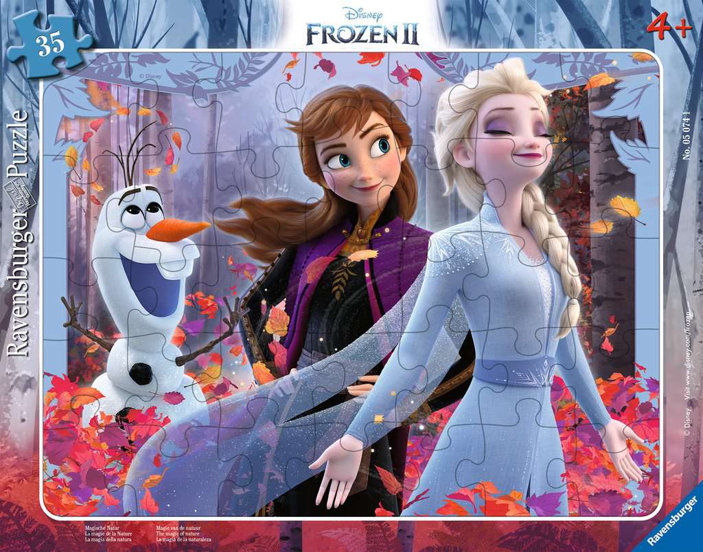 Puzzles Enfants 35 pièces - Disney La Reine des Neiges 2 - La magie de la Nature / Disney La Reine des Neiges 2