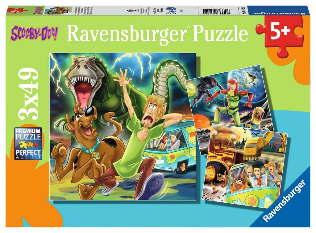 Children's puzzle 3x49 pieces - Scooby-Doo 3 - Night Fright