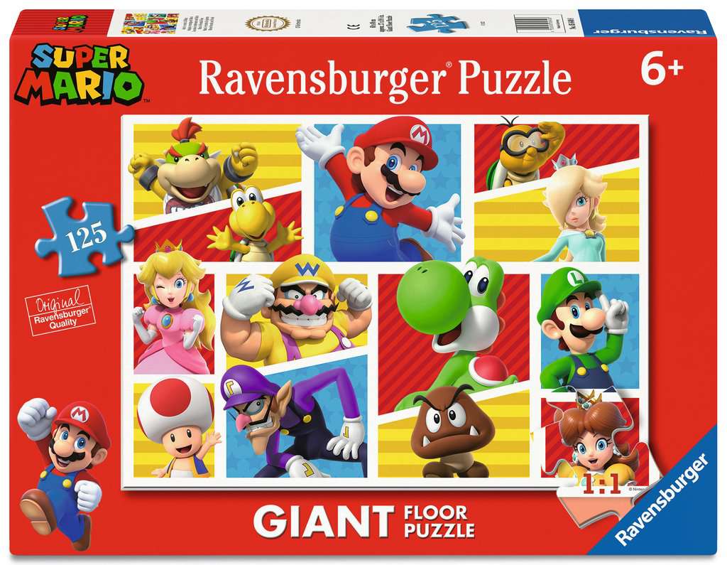 Ravensburger Super Mario Xxl Giant Floor 125 Piece Jigsaw Puzzle