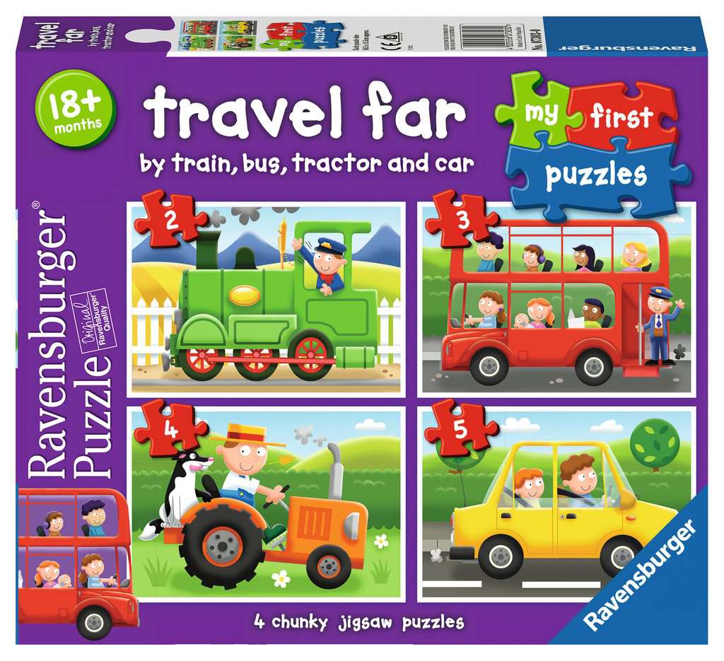 Children's puzzle 2, 3, 4, 5 pieces - Travel Far