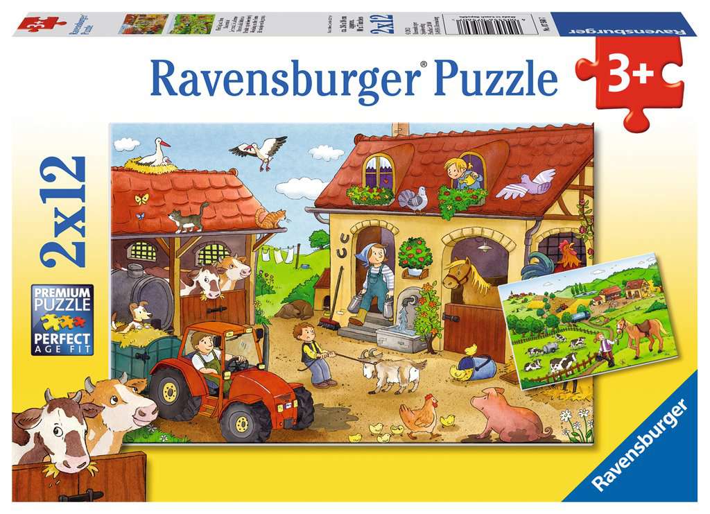 Ravensburger On the Farm 2x12 piece Jigsaw Puzzles