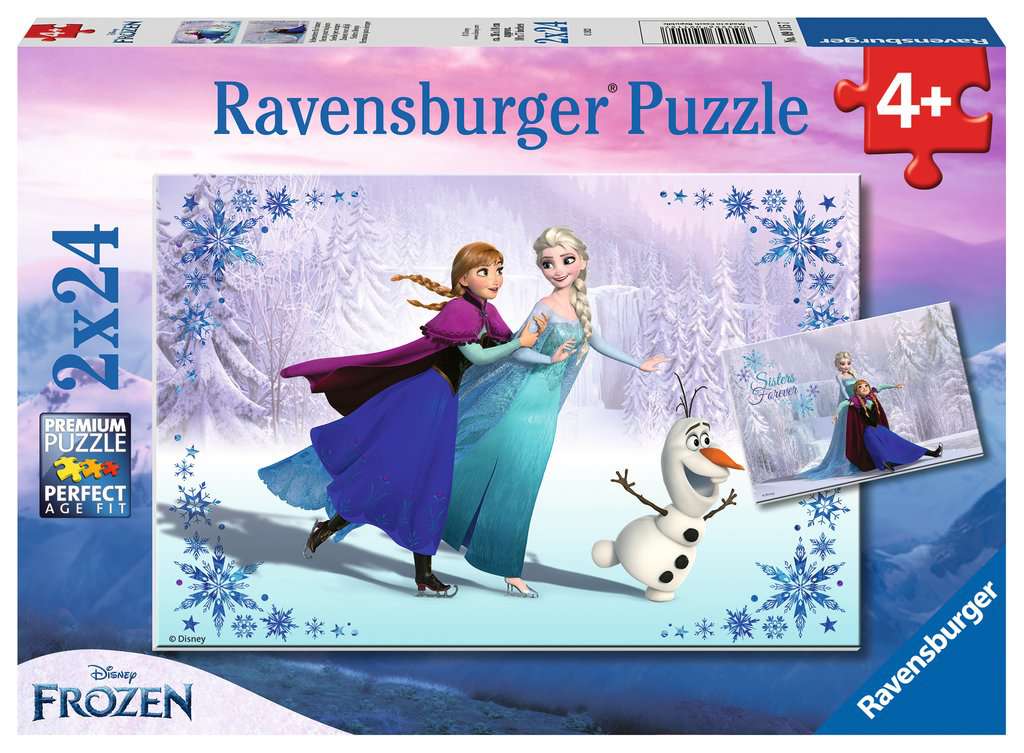 Children's puzzle 2x24 pieces - Disney Frozen - Sisters Always