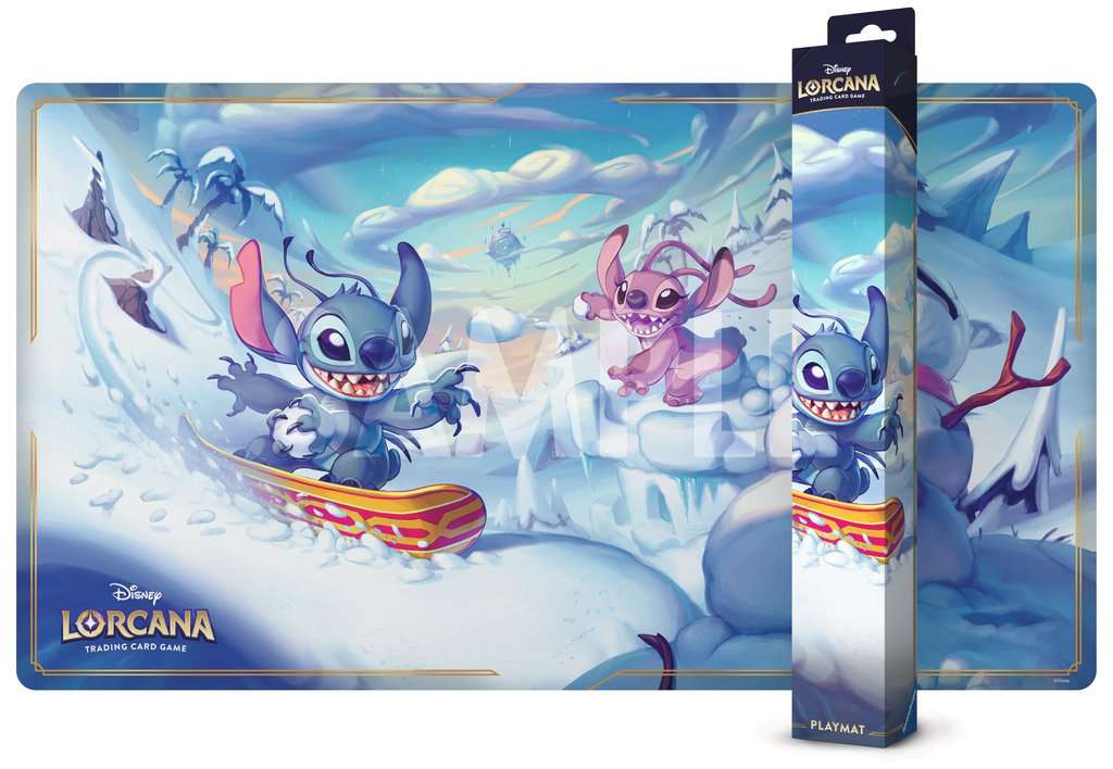 Ravensburger Disney Lorcana Stitch And Angel Playmat - Set 14 - Hyperia City