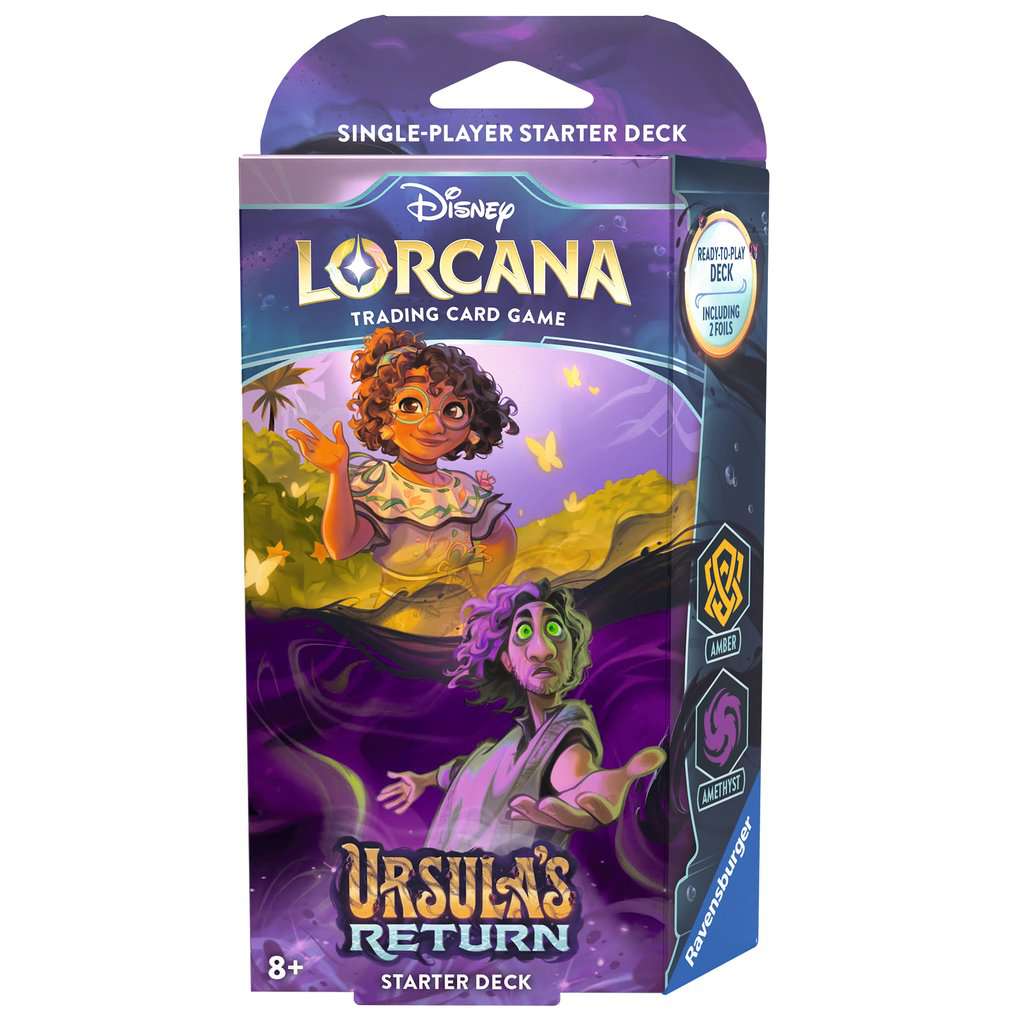 Disney Lorcana Trading Card Game Ursula's Return Amber and Amethyst Starter Deck