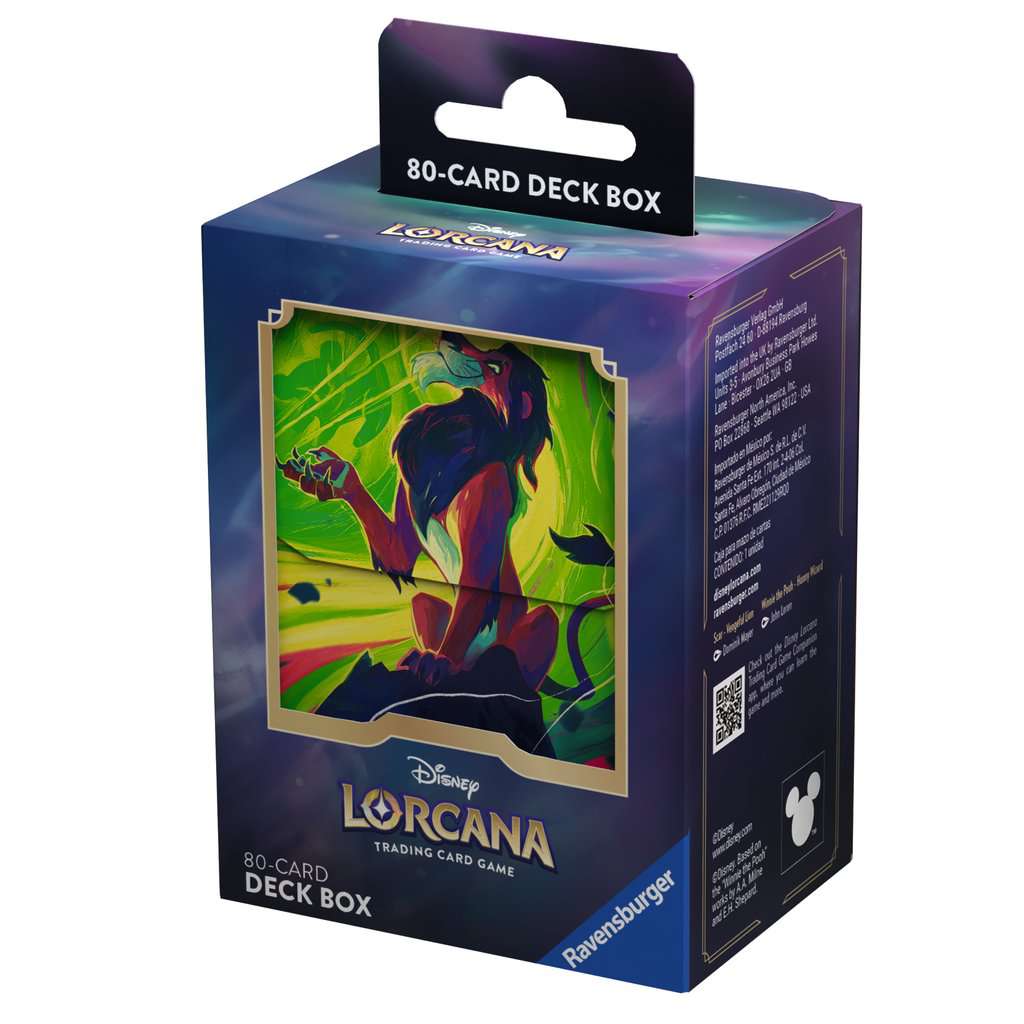 Disney Lorcana JCC: La Mer Azurite - Scar - Boîte de rangement de deck