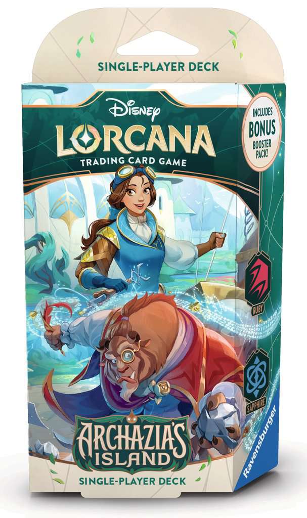 Disney Lorcana Trading Card Game Archazia's Island Ruby & Sapphire Starter Deck