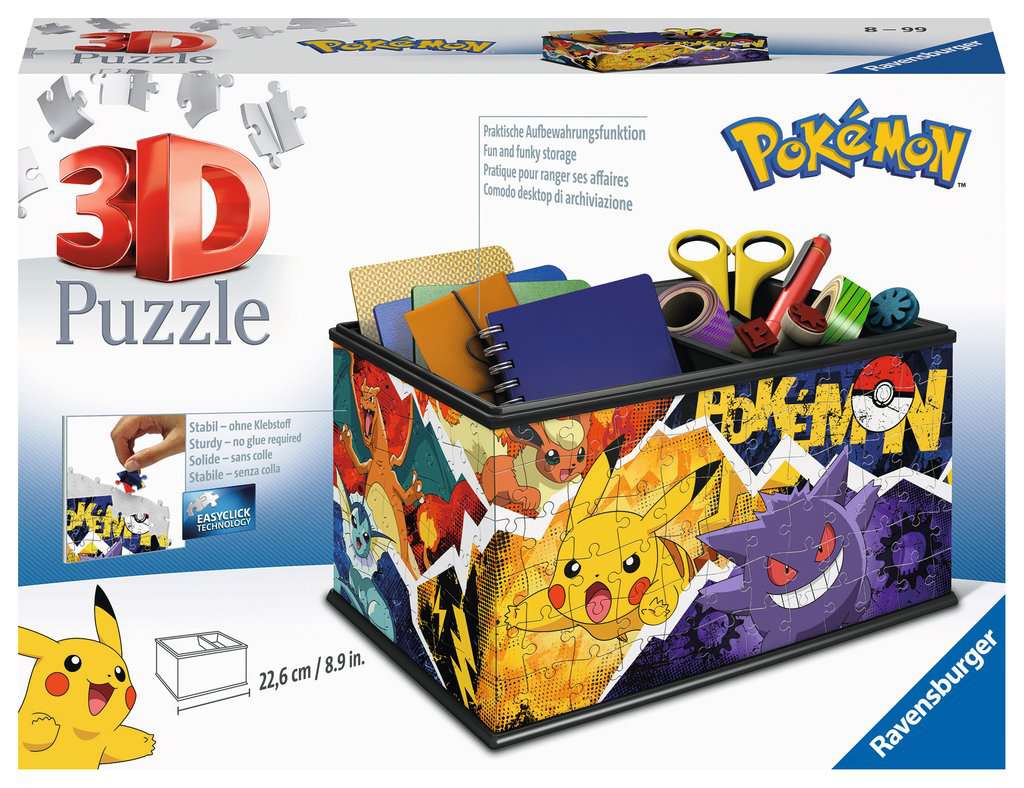 Ravensburger Pokemon Storage Box, 216 piece 3D Jigsaw Puzzle