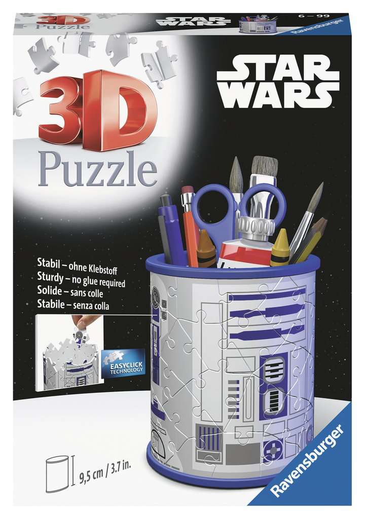 Ravensburger Star Wars R2D2 Pencil Holder 54 piece 3D Jigsaw Puzzle