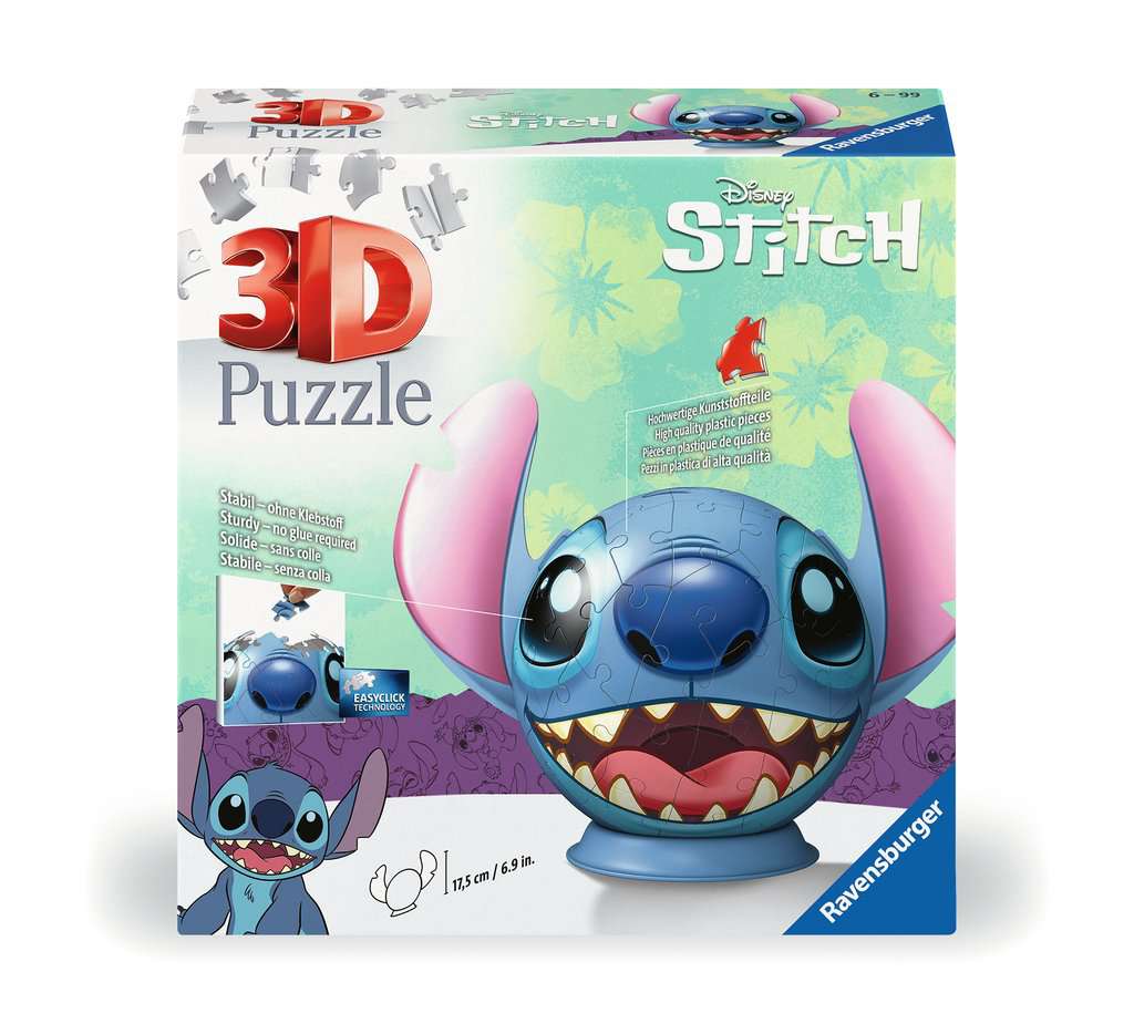 Ravensburger Disney Stitch with Ears 72 piece 3D Jigsaw Puzzle
