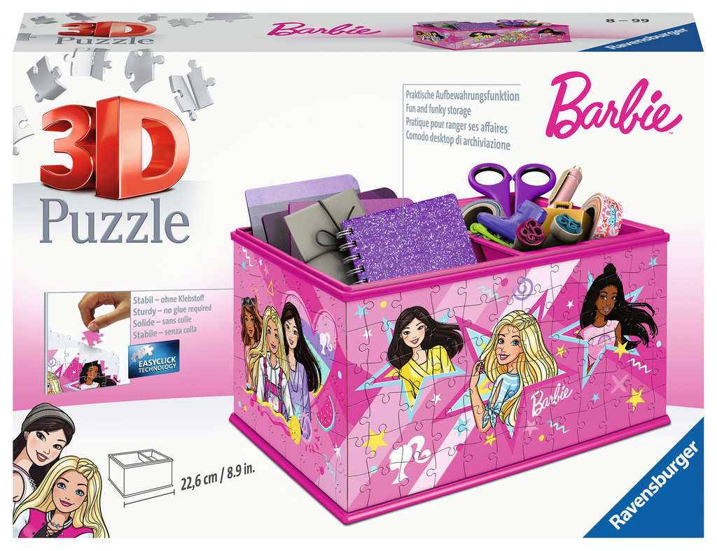 Puzzle 3D 216 pièces - Barbie - Boite de rangement
