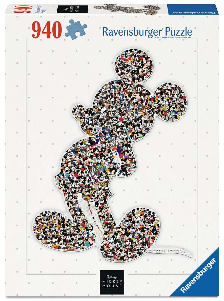 Adult puzzle 940 pieces - Disney Mickey Mouse - Shaped Mickey