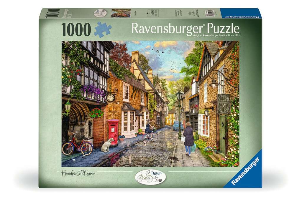 Ravensburger Down the Lane No.2 Meadow Hill Lane Jigsaw Puzzle (1000 Pieces) - Image 3