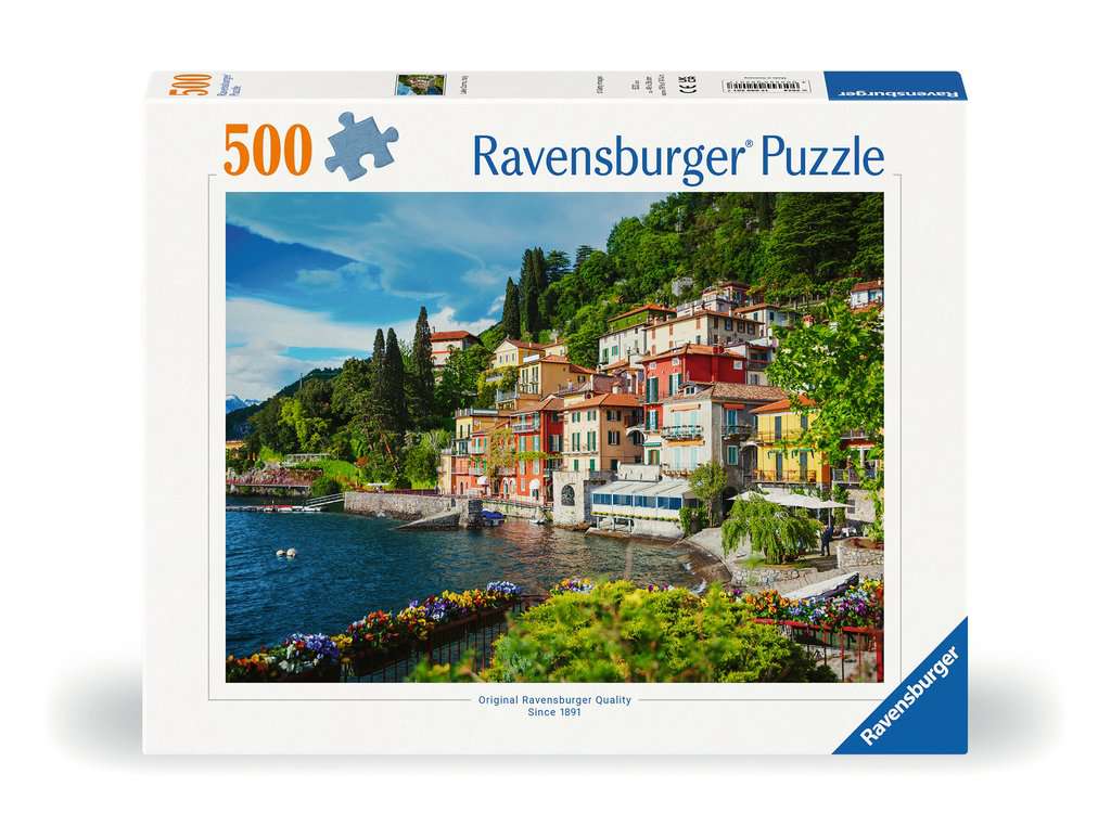 Ravensburger Women's Green/Blue Lake Como, Italy 500 Piece Jigsaw Puzzle - Image 3