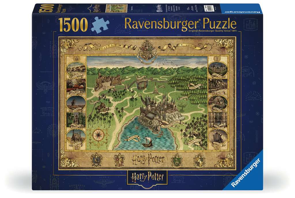 Ravensburger Harry Potter Hogwarts Map 1500 piece Jigsaw Puzzle