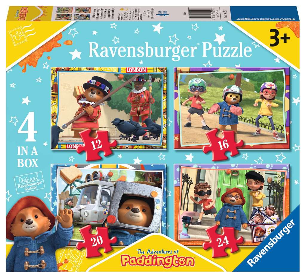 Ravensburger Paddington in a Box (12, 16, 20, 24 piece) Jigsaw Puzzles