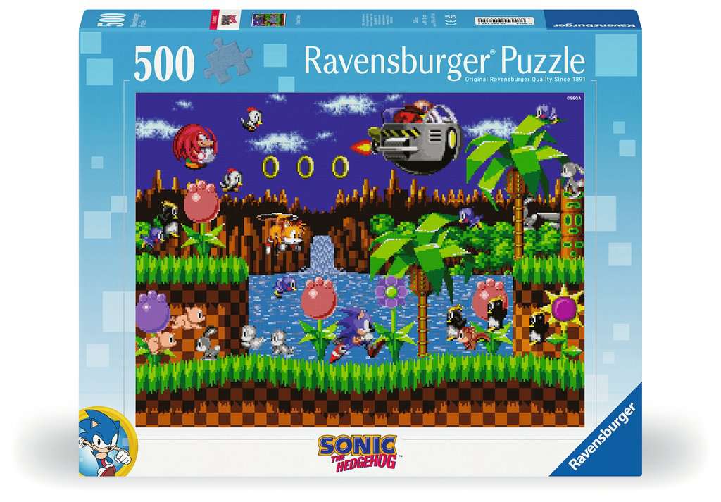 Adult puzzle 500 pieces - Sonic the Hedgehog - Classic Sonic