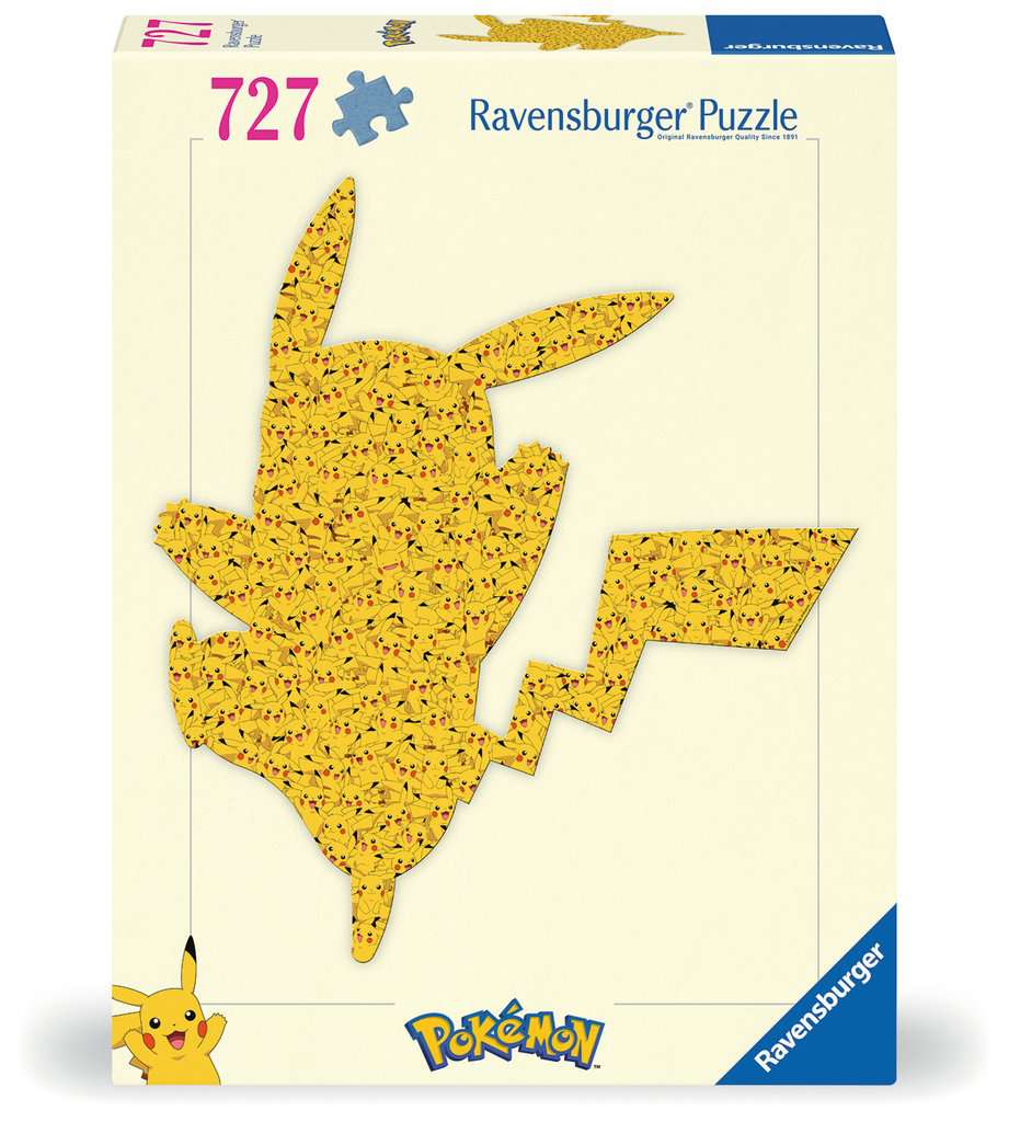Ravensburger Pokemon Pikachu 727 piece Shaped Jigsaw Puzzle