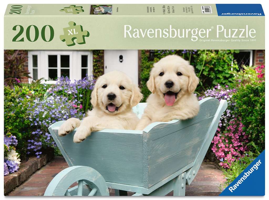 Ravensburger  Feel Well & Puzzle - Golden Retriever, 200 piece