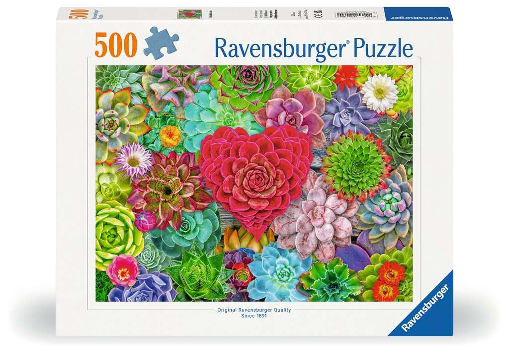 Ravensburger Succulent Love 500 piece Jigsaw Puzzle