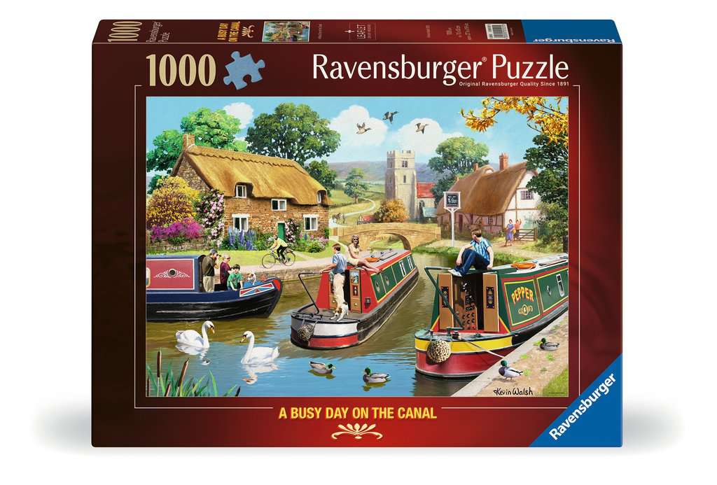 Ravensburger A Busy Day on the Canal 1000 piece Jigsaw Puzzle