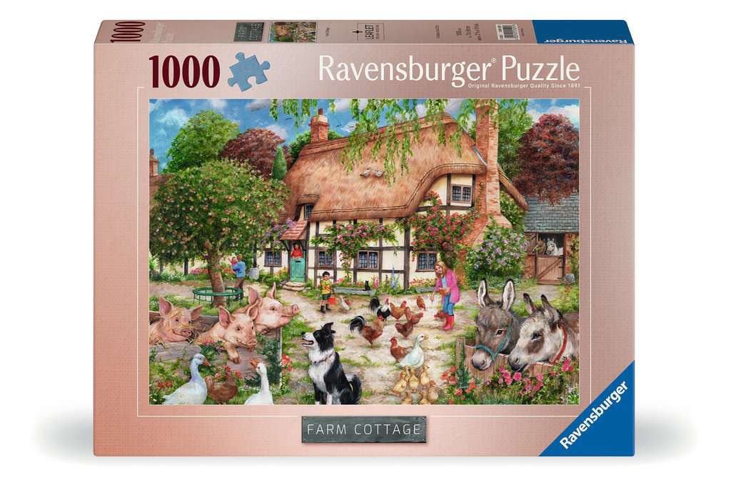Ravensburger Adult Puzzles Farm Cottage 1000p - Ages 12+ - Image 4