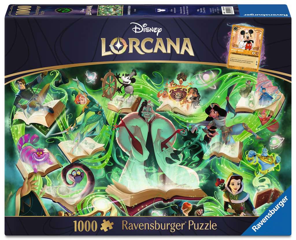 Adult puzzle 1000 pieces - Disney Lorcana TCG - Disney Lorcana TCG - Glimmers of the Realm: Emerald