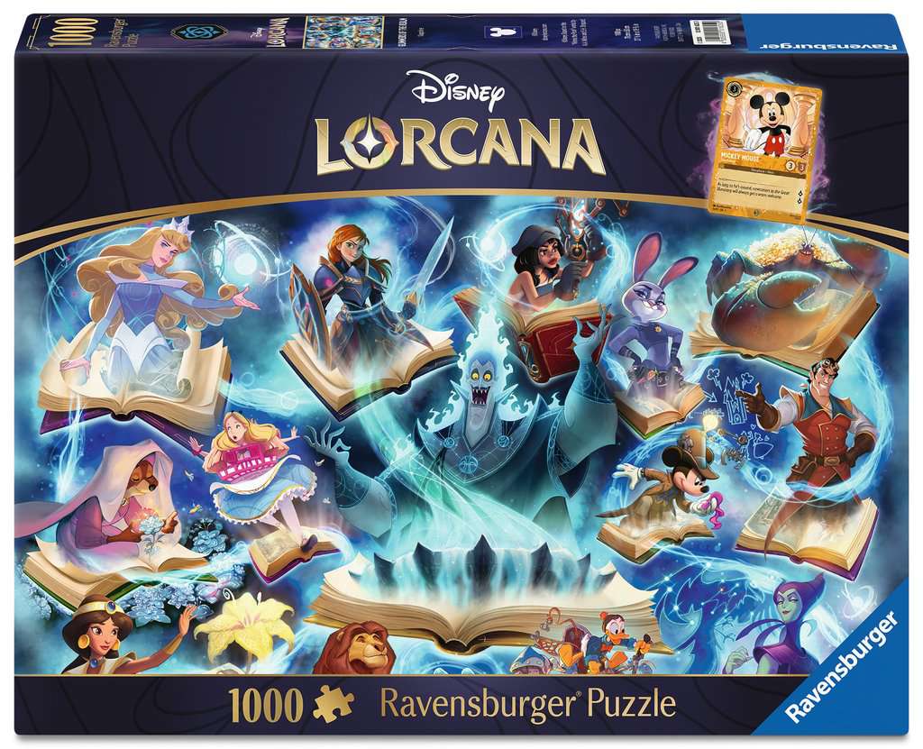 Adult puzzle 1000 pieces - Disney Lorcana TCG - Disney Lorcana TCG - Glimmers of the Realm: Sapphire