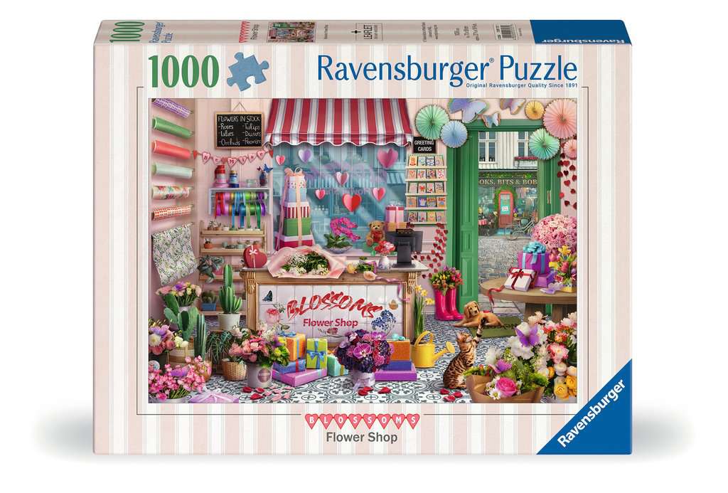 Ravensburger Blossoms Flower Shop 1000 piece Jigsaw Puzzle