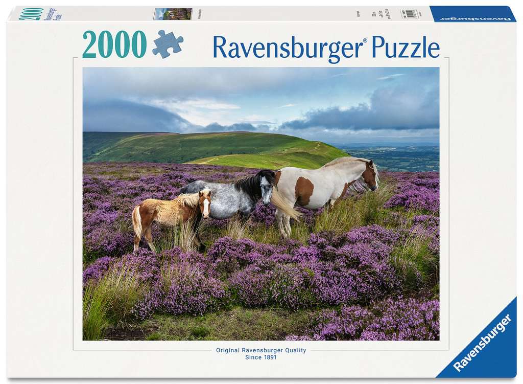 Ravensburger Wild Horses in the Heather 2000 piece Jigsaw Puzzle