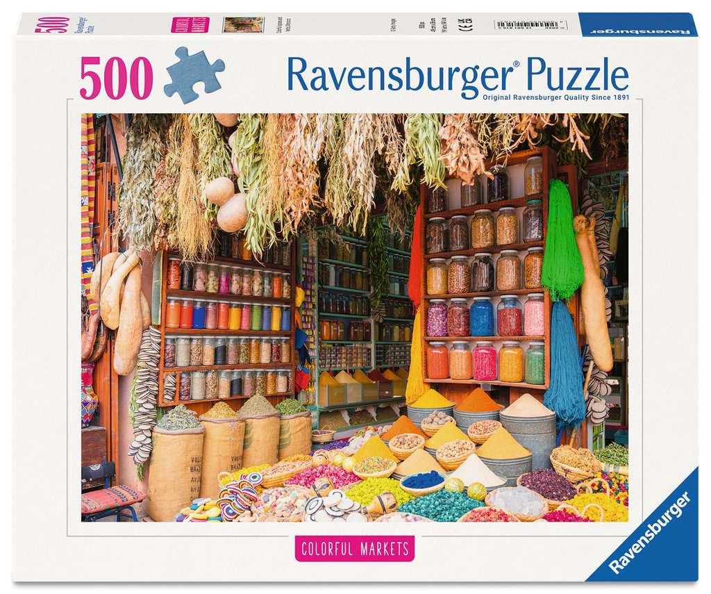 Ravensburger Colourful Spices & Herbs, Morocco 500 piece Jigsaw Puzzle
