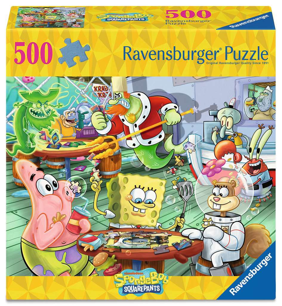 Adult puzzle 500 pieces - SpongeBob SquarePants - Games Night at the Krusty Krab
