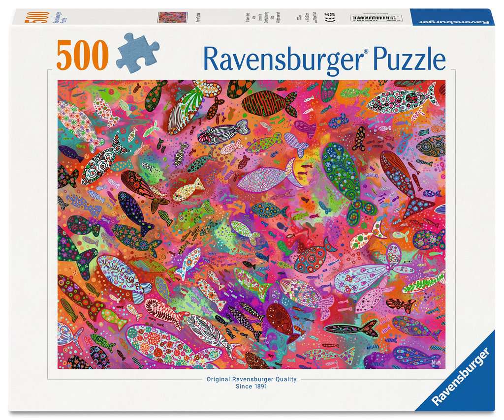 Ravensburger Fish in Fuchsia 500 piece Jigsaw Puzzle