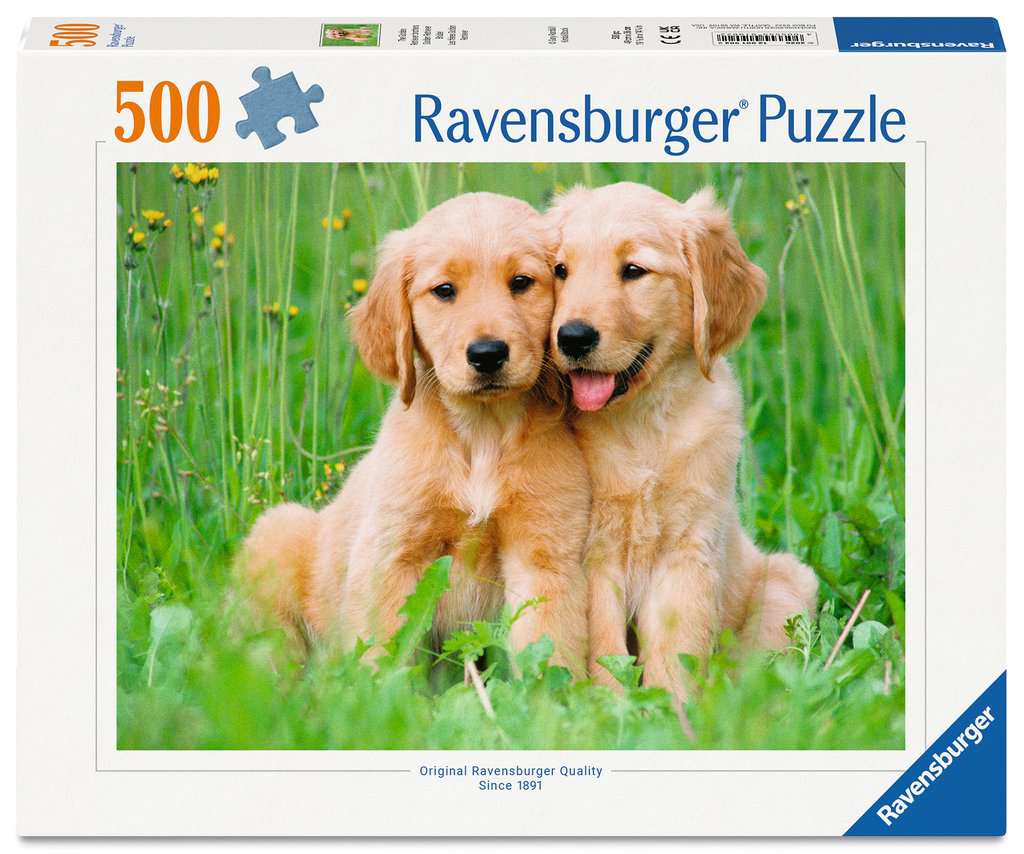 Puzzles Adultes 500 pièces - Les frères Golden Retriever