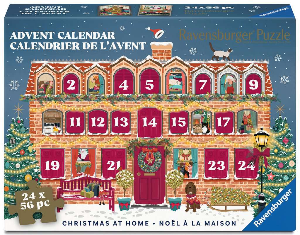 Puzzles Adultes 24x56 pièces - Calendrier de l'avent 2026 - Noël à la maison