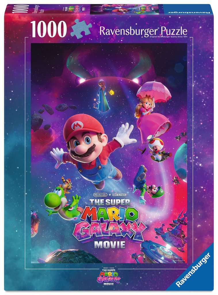 Ravensburger Super Mario Galaxy Movie 1000 piece Jigsaw Puzzle - Galactic adventures!