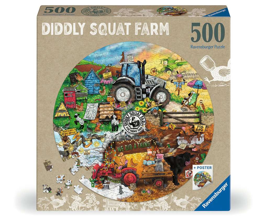 Ravensburger Diddly Squat Farm Circular 500 Piece Jigsaw Puzzle - Image 9