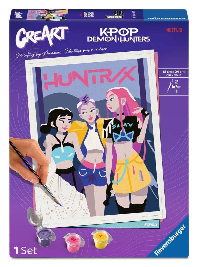 CreArt, Painting by Numbers Adults Trend KPop Demon Hunters - KPop Demon Hunters: HUNTR/X