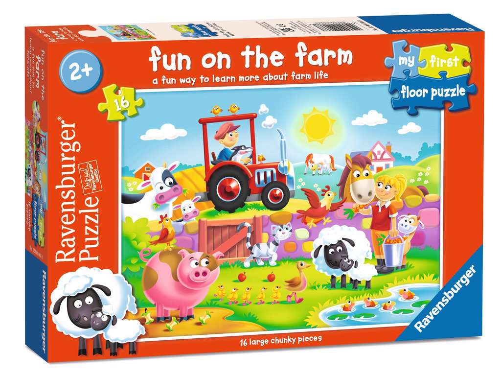 Children's puzzle 16 pieces - Fun on the Farm