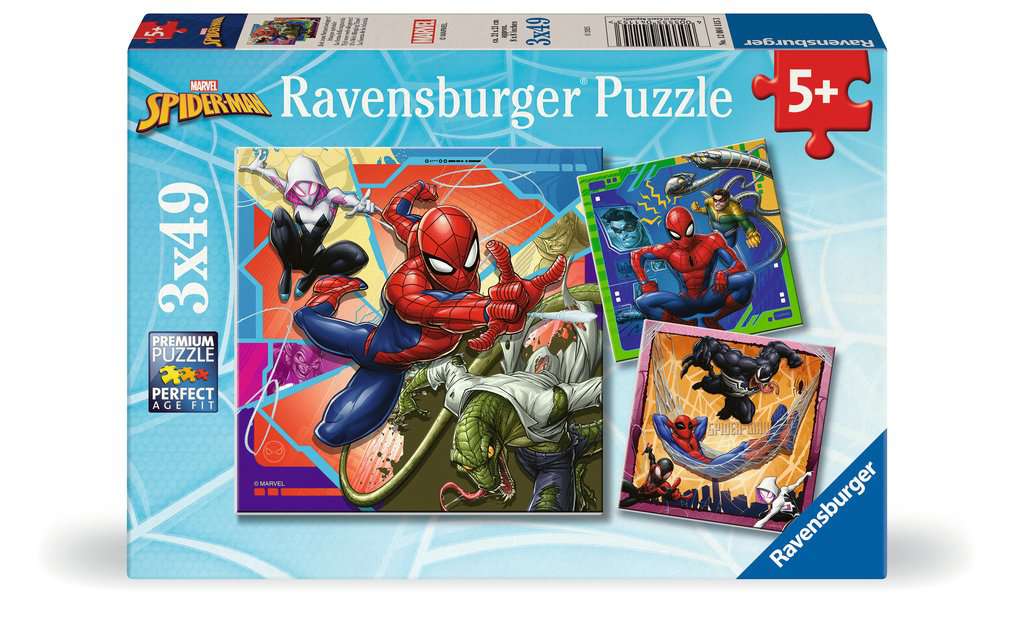 Ravensburger Spider-Man 3X 49 Piece Jigsaw Puzzles - Image 2