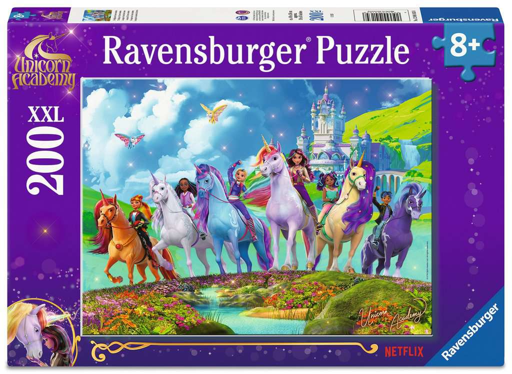 Children's puzzle 200 XXL pieces - Unicorn Academy - The Magic of Unicorn Academy