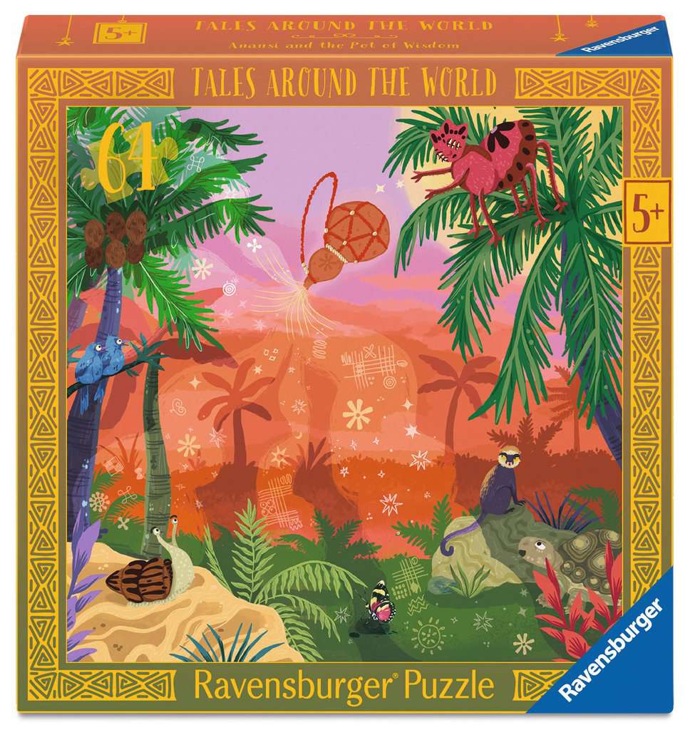 Children's puzzle 64 pieces - Anansi and the Pot of Wisdom
