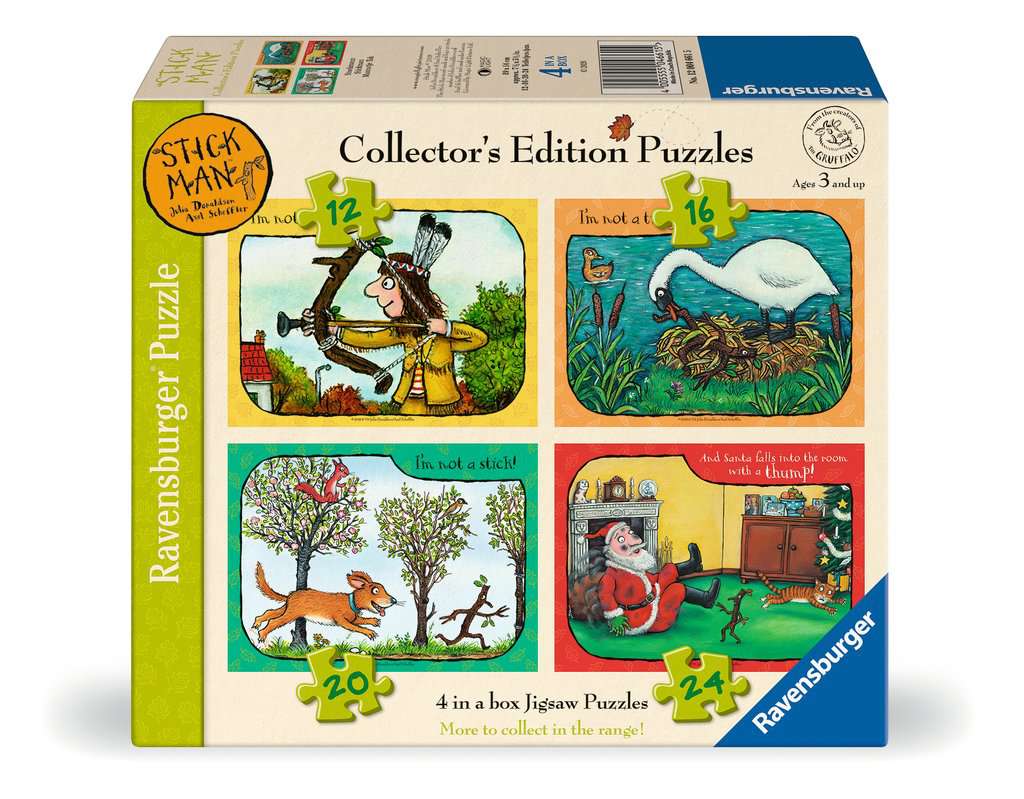 Ravensburger Gruffalo & Friends Collection, 4 in a Box (12, 16, 20, 24 piece) Jigsaw Puzzles - Stickman