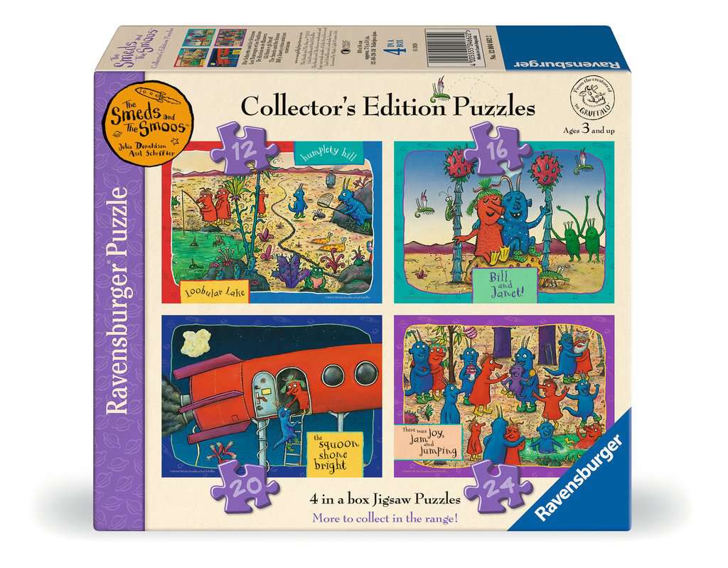 Ravensburger Gruffalo & Friends Collection, 4 in a Box (12, 16, 20, 24 piece) Jigsaw Puzzles - The Smeds & Smoos